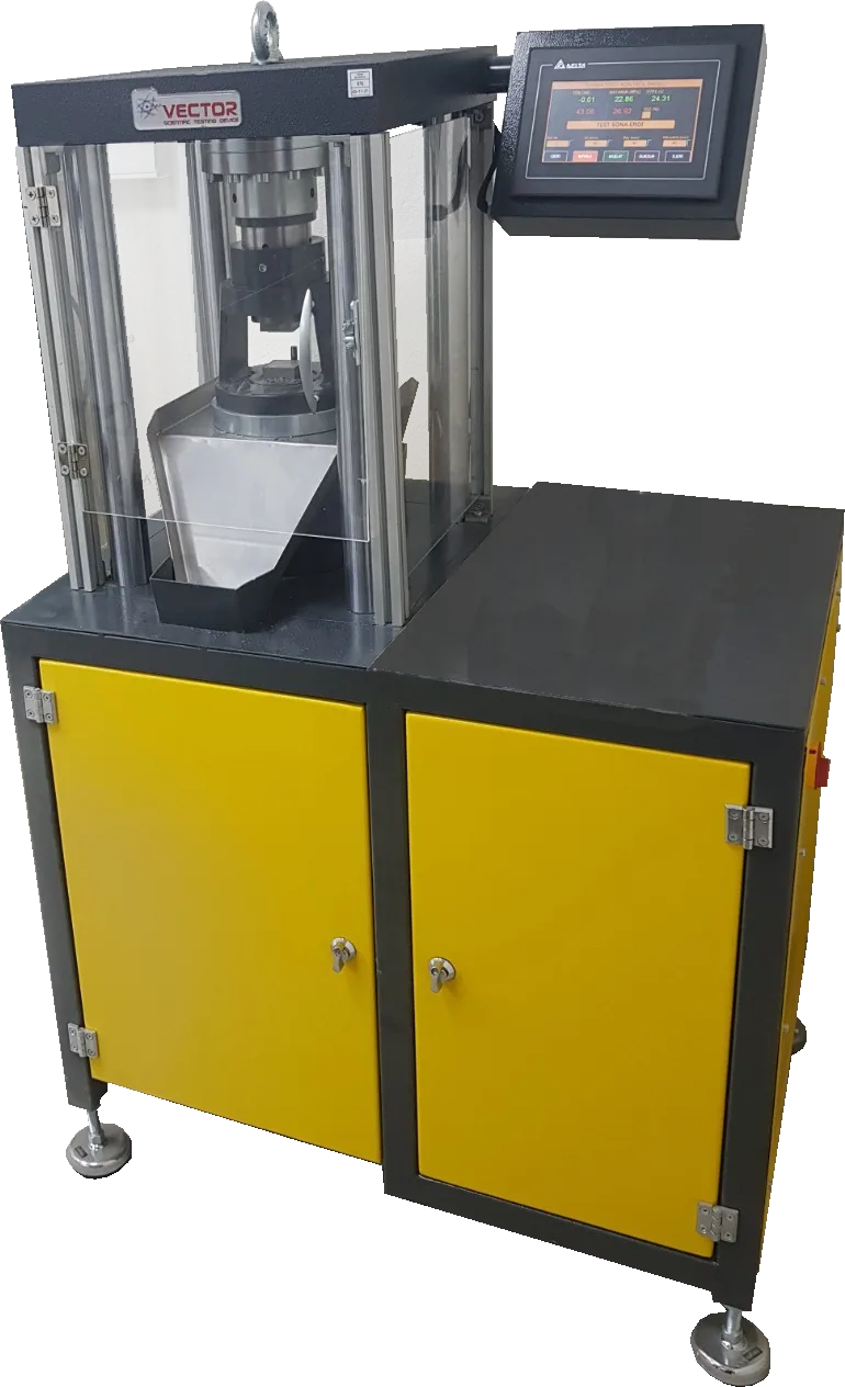 Vector VTR-1026S single-chamber cement test press — automatic compression and flexure machine