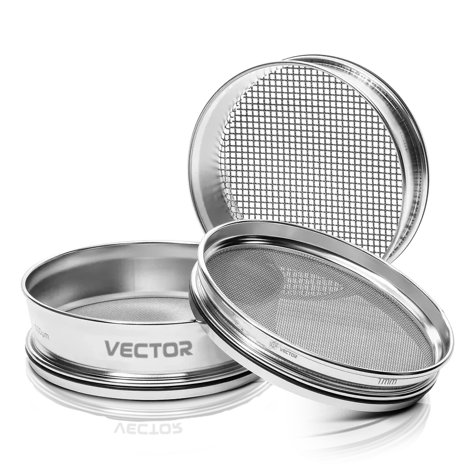 Juegos de tamices de ensayo Vector