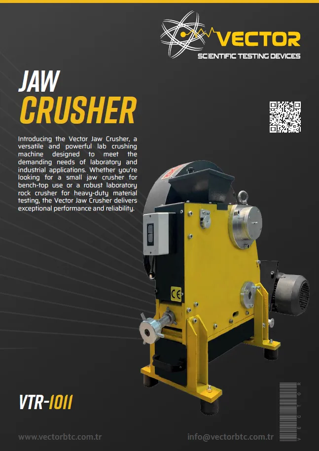 Vector VTR-1011 Nysos jaw crusher — brochure cover