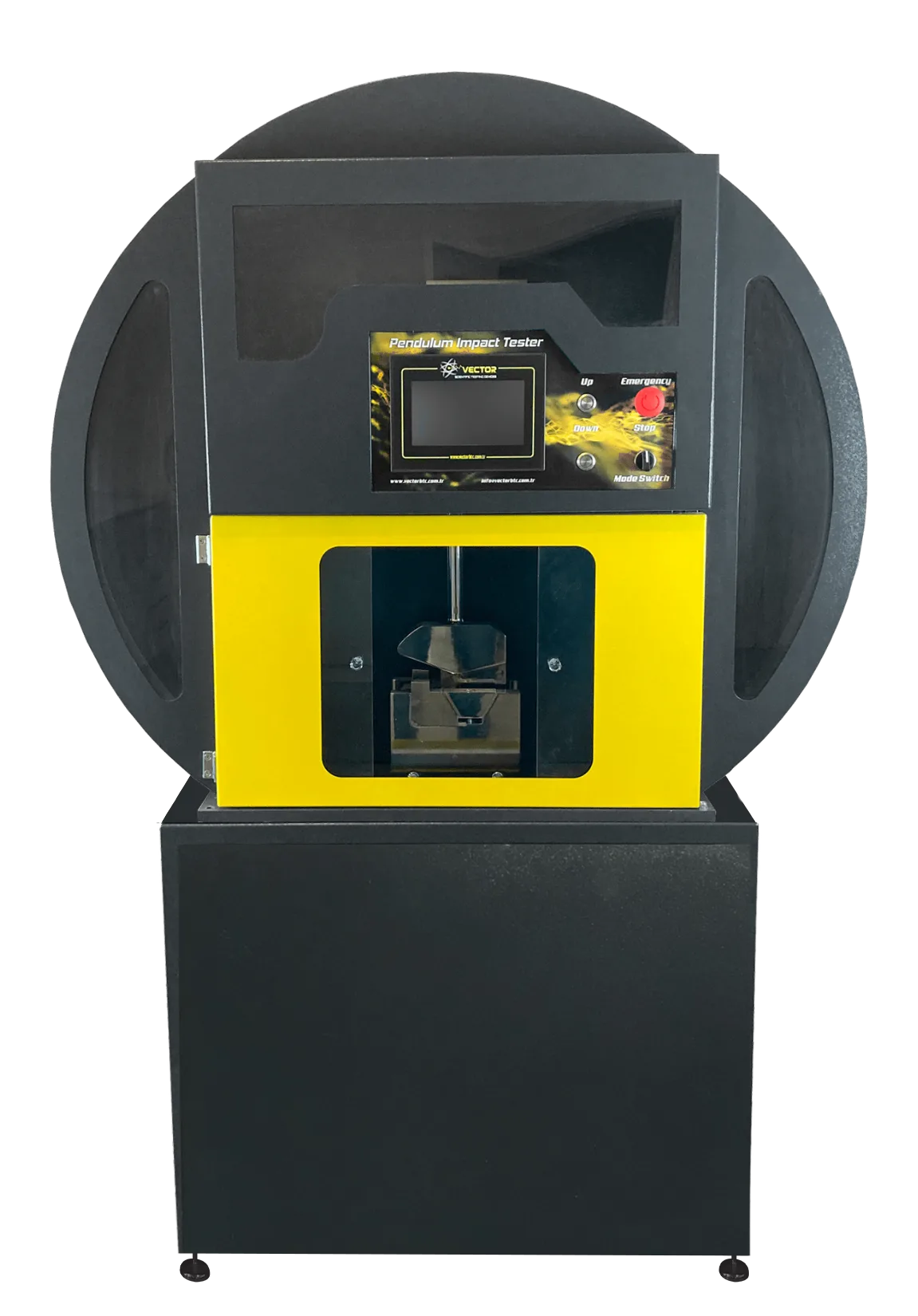 Large pedestal Charpy impact tester