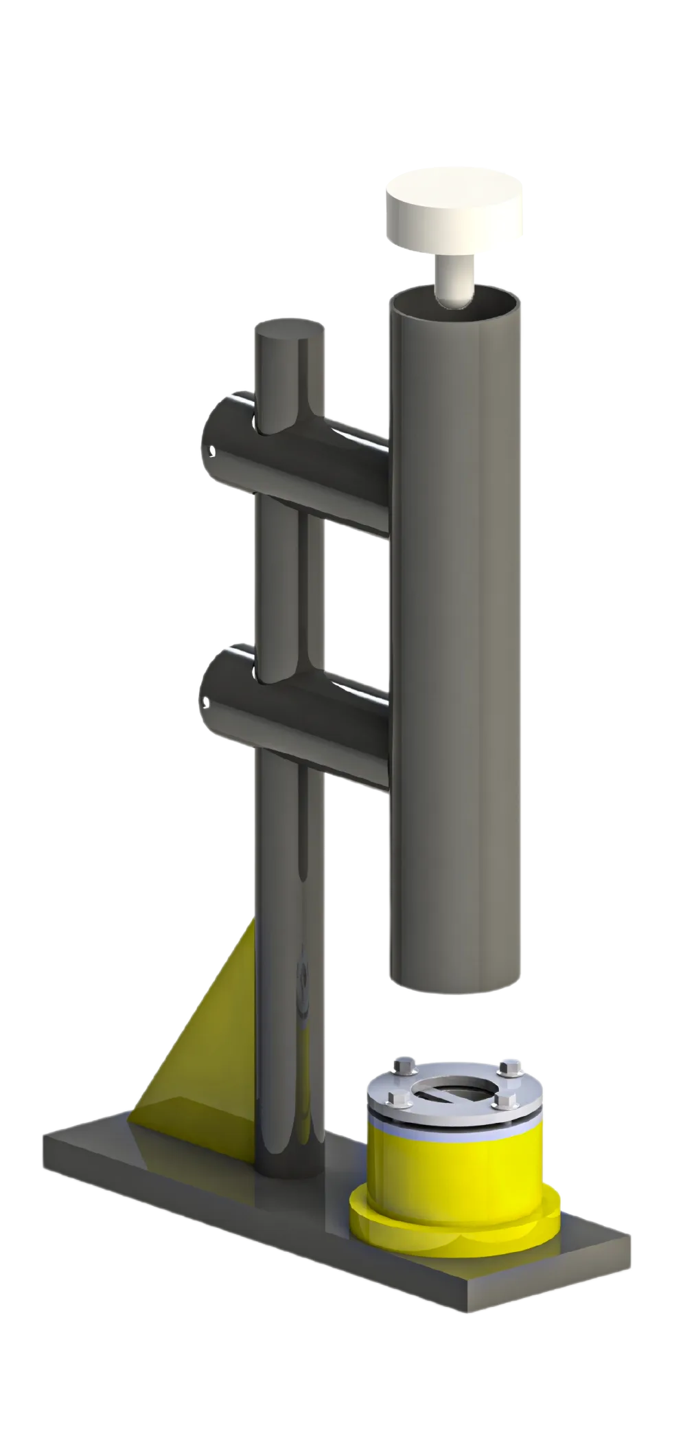 Manual drop weight impact tower