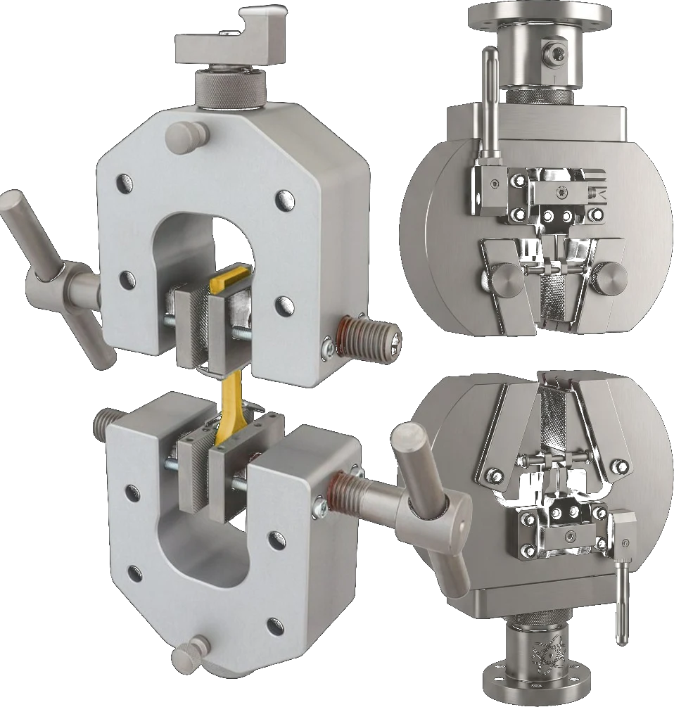 Vector universal testing machine grips and fixtures overview