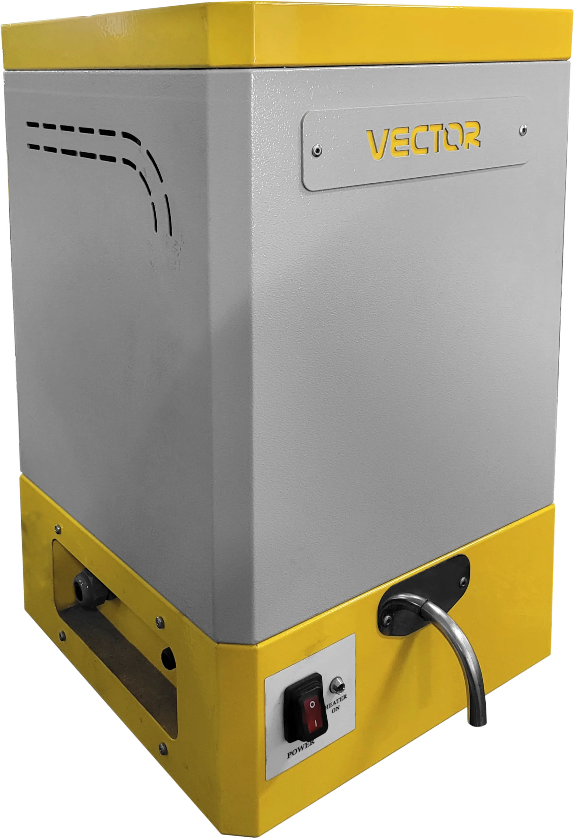 Vector VTR-13-017 water distiller — distilled water storage and outlet