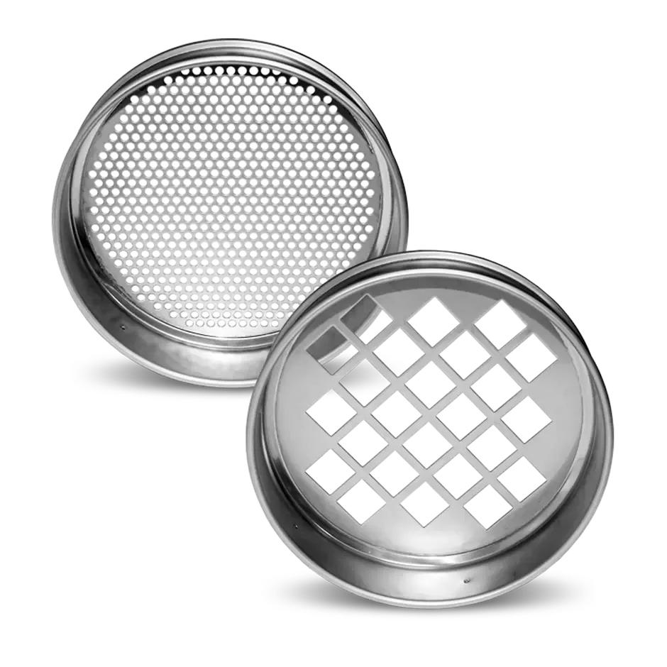 Vector test sieves — aperture and wire mesh close-up